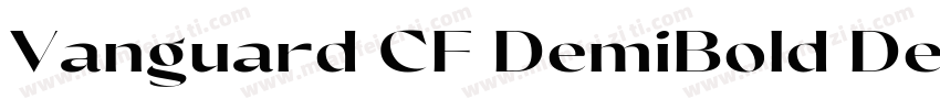 Vanguard CF DemiBold DemiBold字体转换